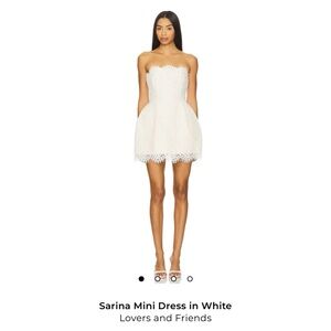 Lovers + Friends Sarina Mini Dress White XXS